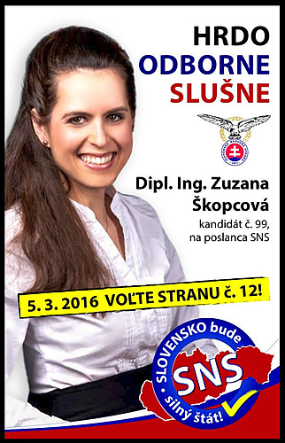 Dipl. Ing.  Zuzana  Škopcová  (SNS)