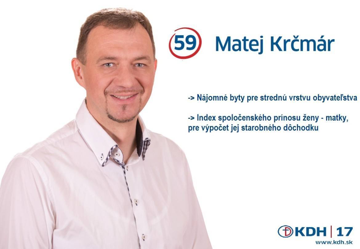 PhDr. Mgr. Matej Krčmár  (KDH)