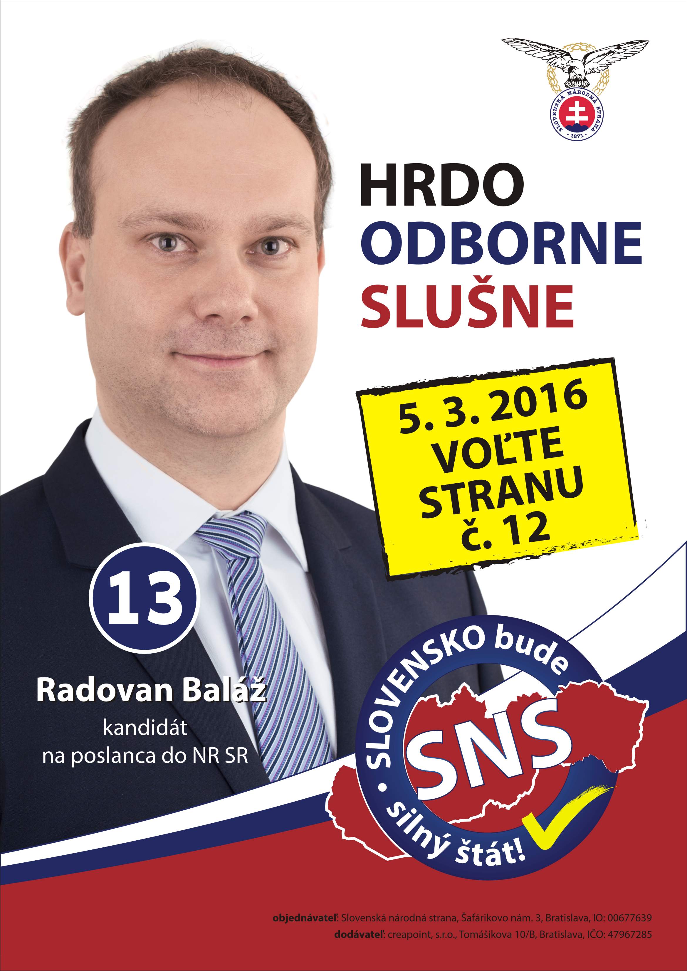 Ing. Radovan Baláž  (SNS)